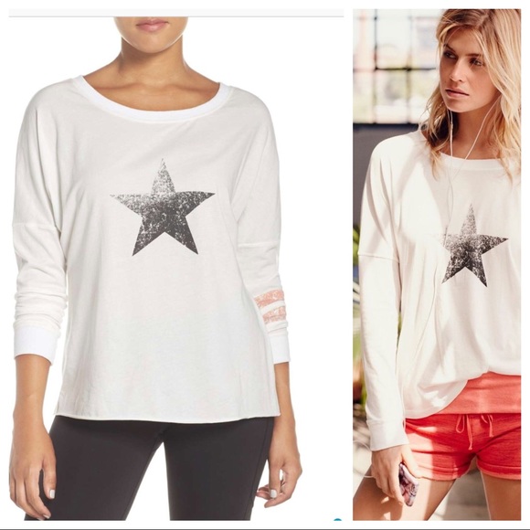 FREE PEOPLE Oversized Long Sleeve Tee NWT - Picture 5 of 5